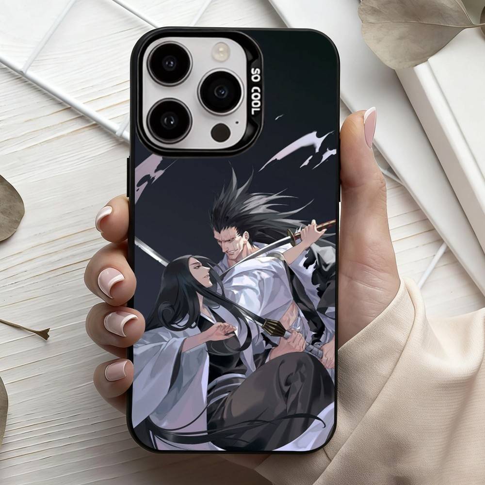 

Чехол для телефона R-Retsu Unohana B-Bleachs для iPhone17,16,15,14,13,12,11 Plus,Pro Max Черный Конфетный серебристый чехол для телефона iPhone15