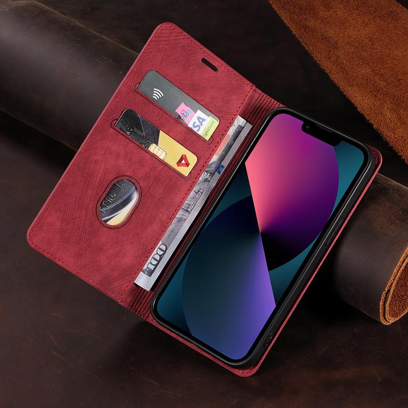 Protective Leather Case for Oneplus 8T, Nord CE2 5G, 10 PRO - Solid Color