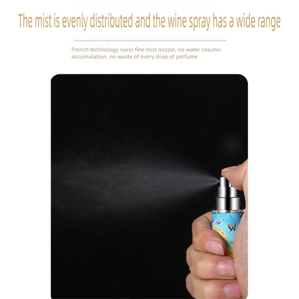 Refillable Mini Perfume Bottle PU Leather Perfume Atomizer Bottle  for Travel Cosmetic Dispenser