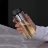 WANXIANG Portable High Borosilicate Glass Water Bottle with Tea Infuser