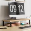 Wooden Monitor Lifting Rack Base Support Cushion Rack Computer Heightening Bracket Office Multifuncte Desktop Storage Rack