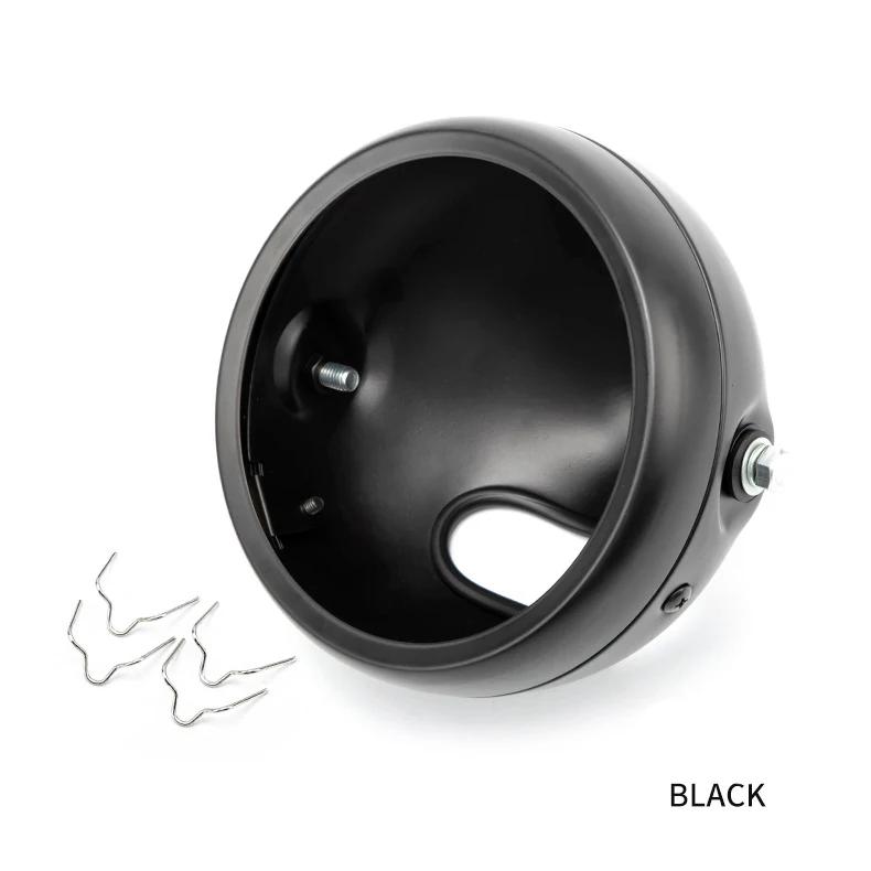 

Тюнинг мотоцикла Винтажный чехол для фары 5,75 дюйма Harley Чехол для фары Защитный корпус фары Аксессуары чёрный