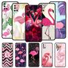 Lovely Pink Flamingos Leaf Phone Case For OnePlus 12 11 10 9 8 7 7T Pro 12R 10R 9RT 9R 8T Nord N100 N200 N10 2T CE 2 5G Cover
