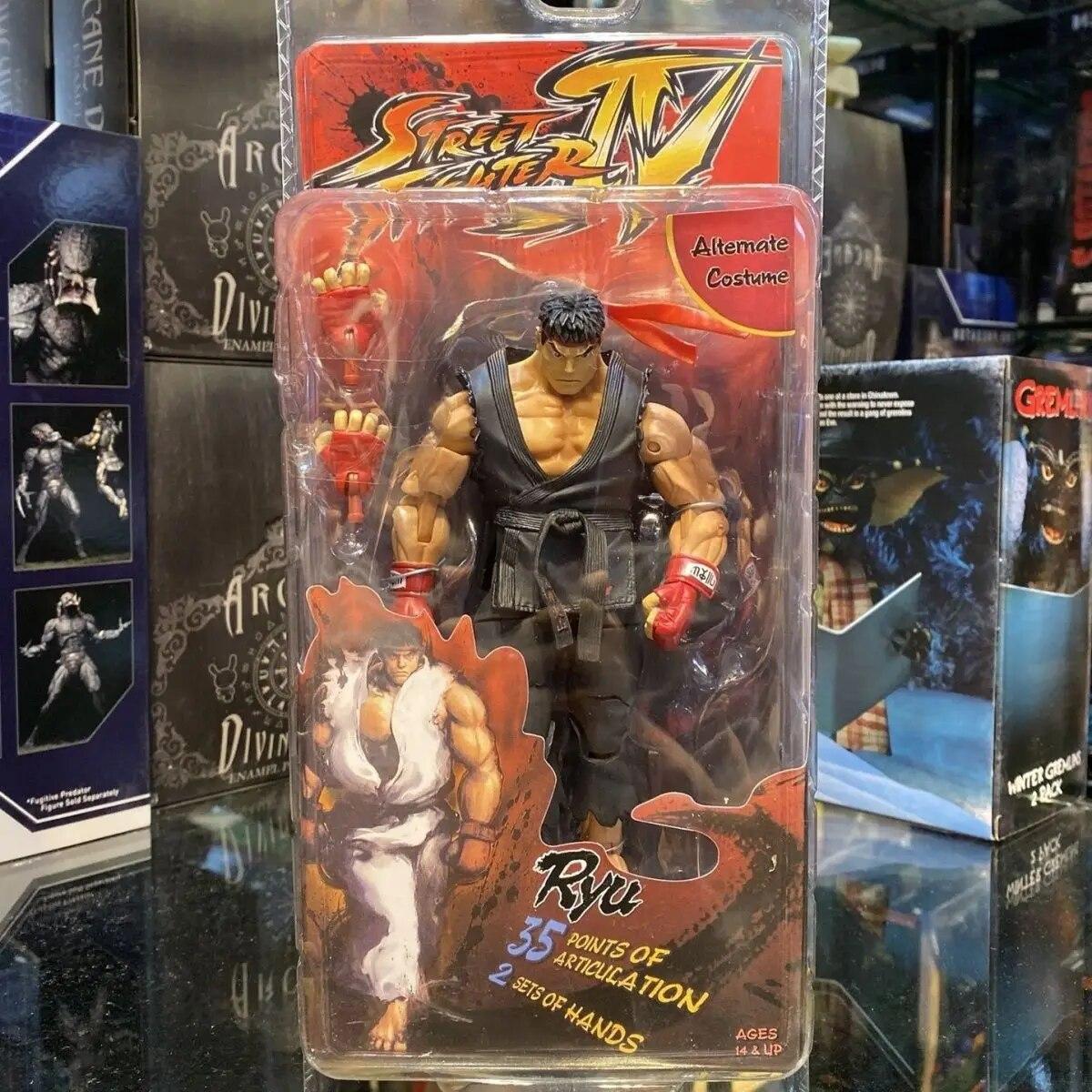 

Аніме фігурка Street Fighter Ryu Ken Chun Li Guile Gouki Game ПВХ фігурка рухлива модель дитяча іграшка на день народження подарунок чорний