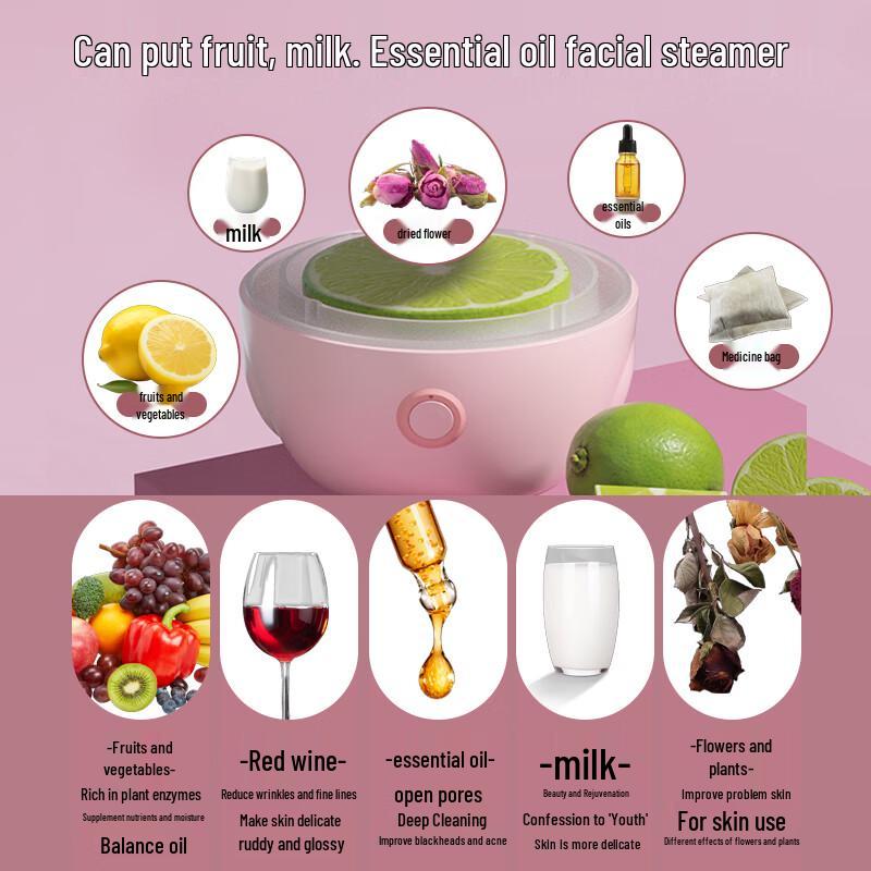Meebordi Nano-Ionic Facial Steamer CN Plug (adapter Included)