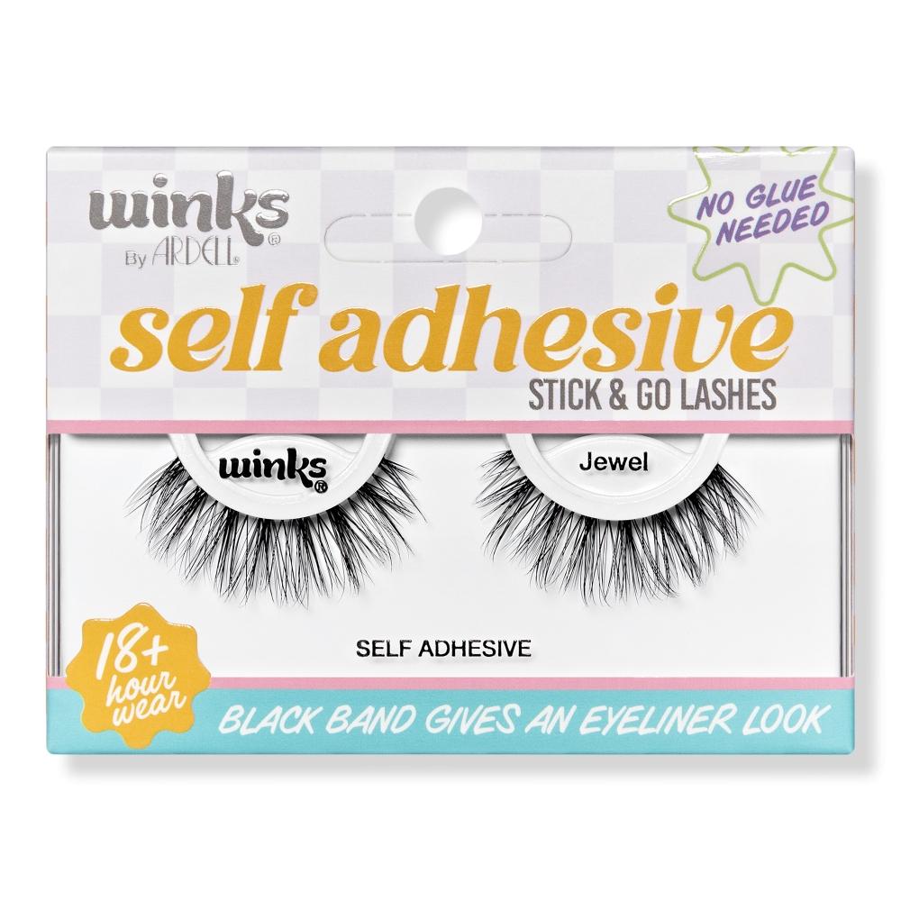 

Ardell Winks Self Adhesive Stick Go Black Strip Lashes Jewel