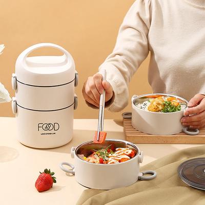Fiambrera multicapa de gran capacidad de acero inoxidable de grado alimenticio, fiambrera bento, recipiente para alimentos, fiambrera para escuela, picnic