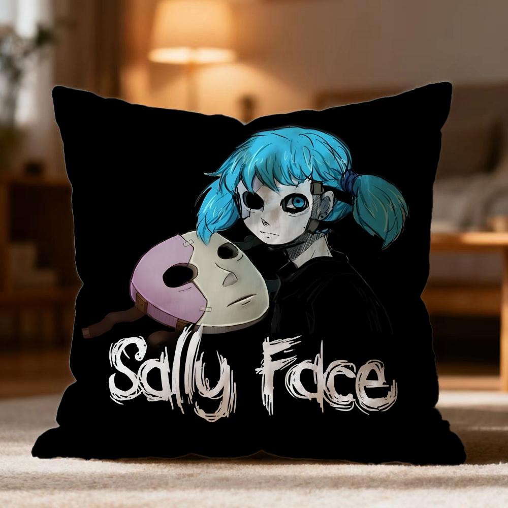 Hot SSally Faceed Cushion Cover Soft Washable Pillow Case Multi-Scene for Couch Bed Travel Office Use