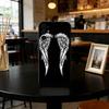 Angel wings Phone Case Black Silicone Soft For Samsung S25,S24,S21,S22,S23,S30,Ultra,S20,Plus,Fe,Lite