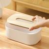 1pc Nordic Simplicity Style Tissue Box with Wooden Cover Home Living Room Desktop Napkin Box Bathroom Toilet  Tissue Box
