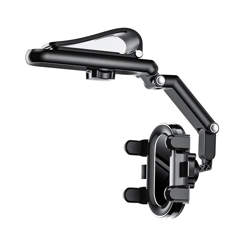Rotatable Car Sun Visor Phone Holder with Adjustable Stretch and Multi-Functional Navigation Bracket