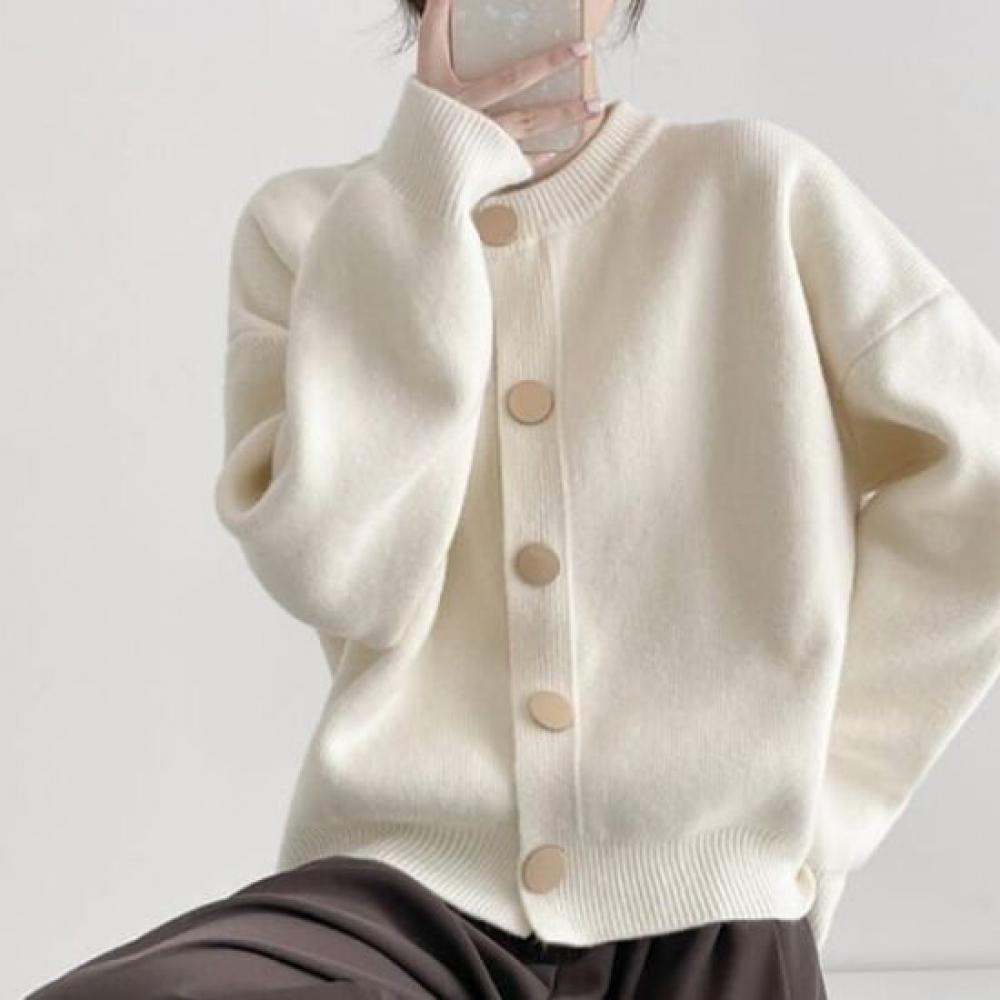 Navava Simple Daily Long Sleeve Knit Cardigan Nk2684