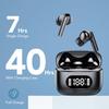Wireless Earphone 40dB Noise Cancelling Bluetooth 5.3 Headphone 6 Mic ENC with LED Display HD Call TWS Earbuds Transparency Mode