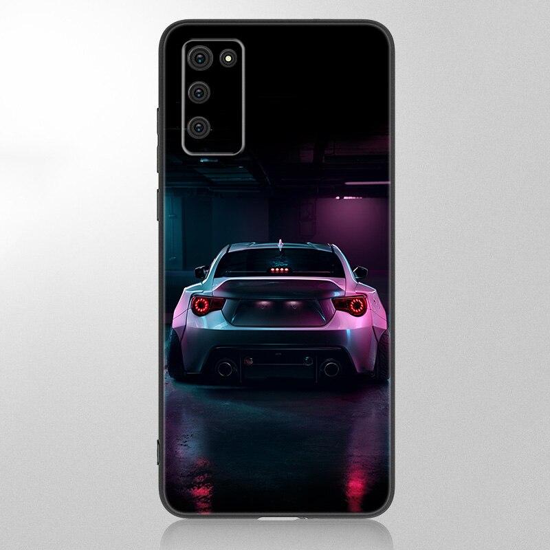 Cool Sports Car Phone Case For Samsung Galaxy A12 A02S A22 A32 A52 A72 A71 A51 A41 A31 A21 A11 A50 A70 A10S A20S Black Cover