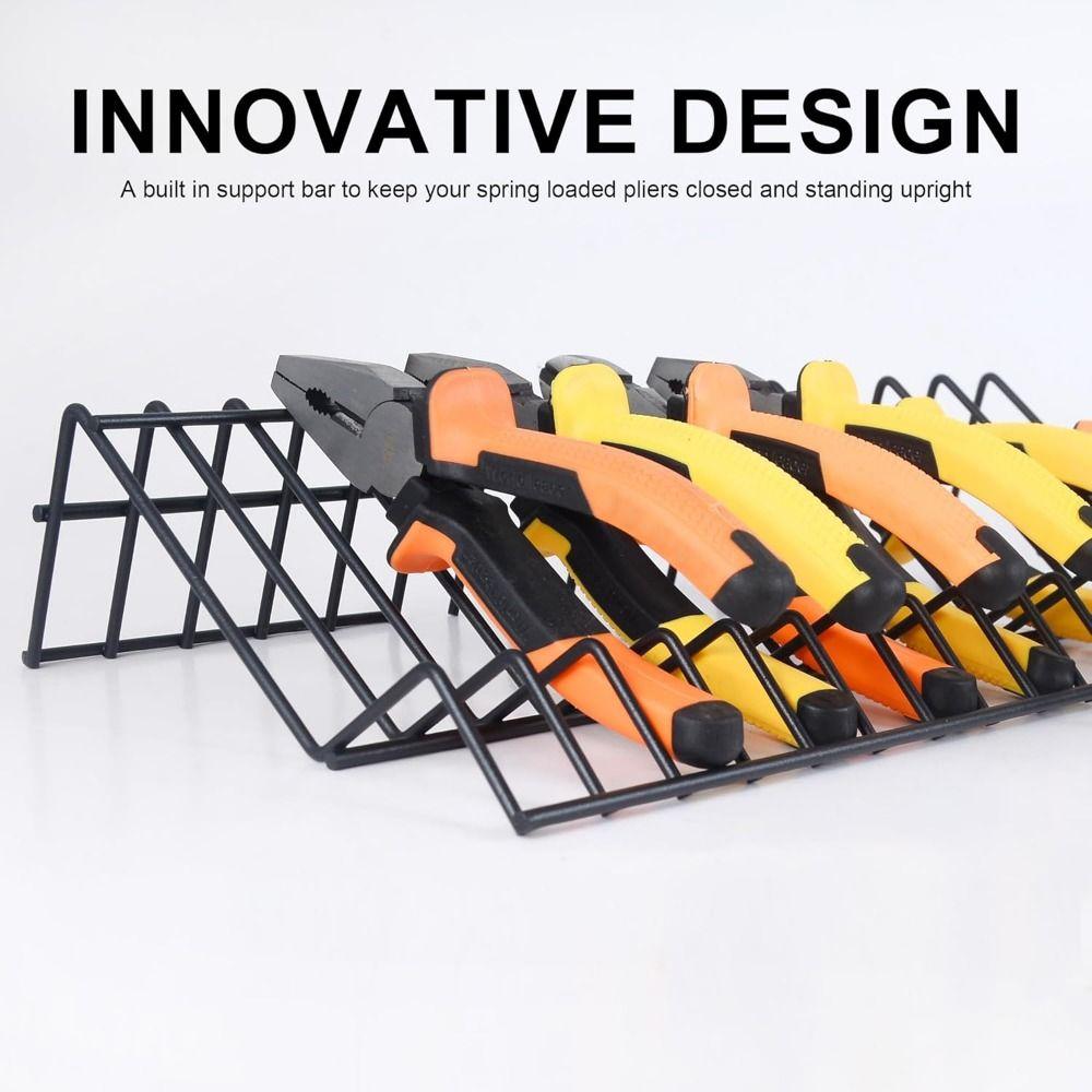 Space Saving Hand Tool Display Rack 15 Slots Pliers Storage Rack  Fits Most Tool