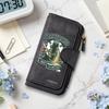 Barbershop Printed PU Wallet Large Capacity Portable Long Purse for Cards Cash Storage