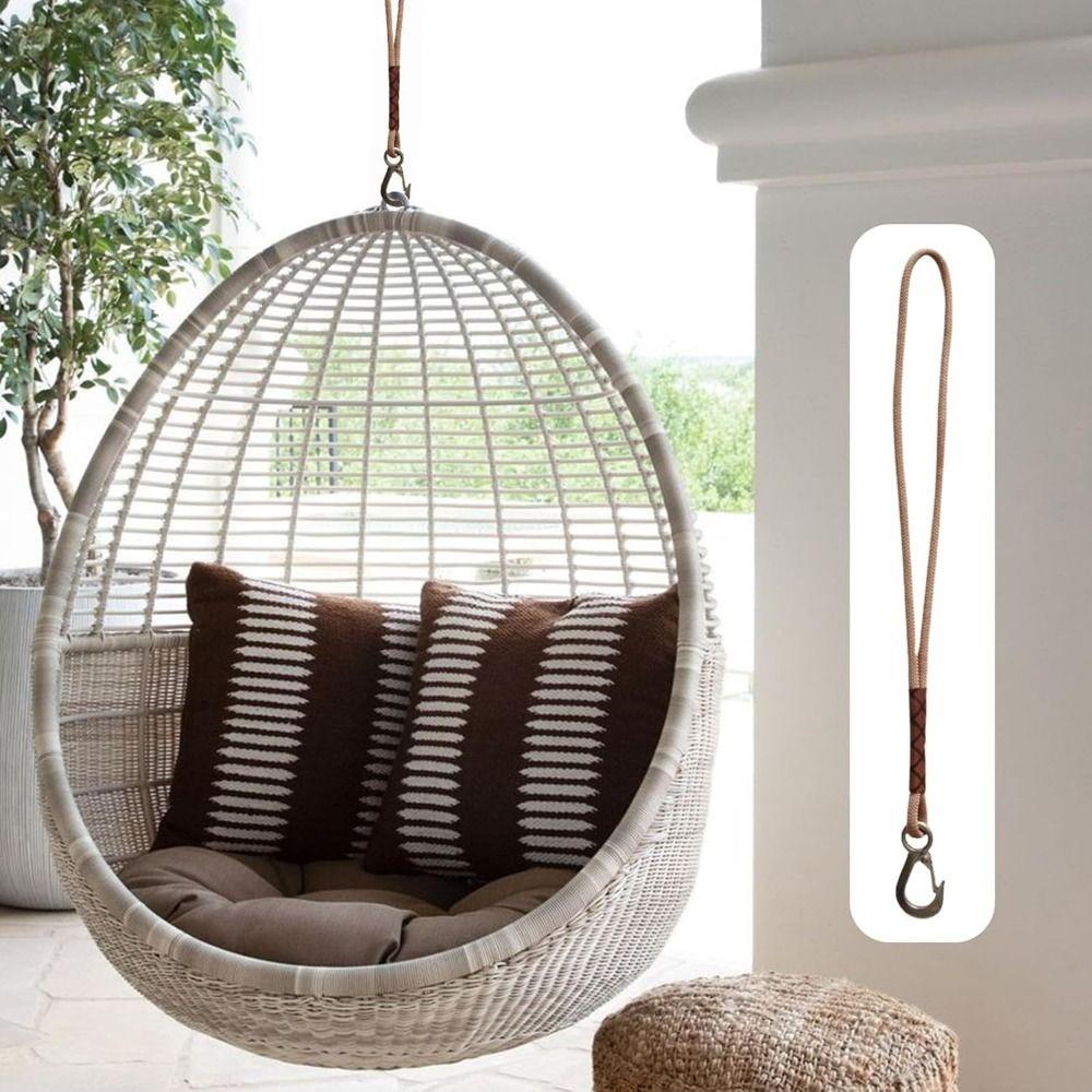 60/120cm Swing Suspension Rope Heavy Duty Hammock Chair Connection Rope Tie-Down Straps  Hammocks