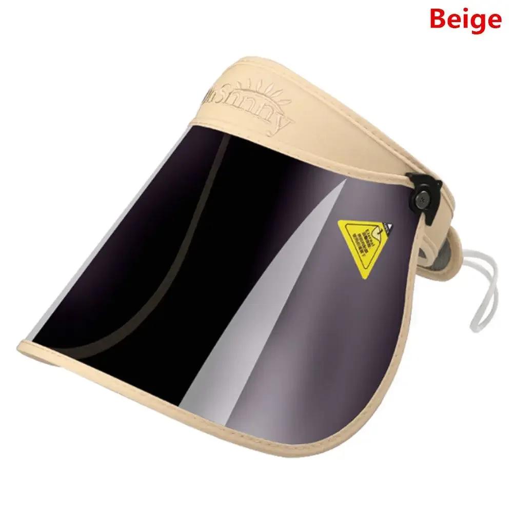 Summer Sunshade Cap Foldable Anti-UV Visor Portable Outdoors Sport Sun Hat Solar Protection Face Cover Shield for Men Women