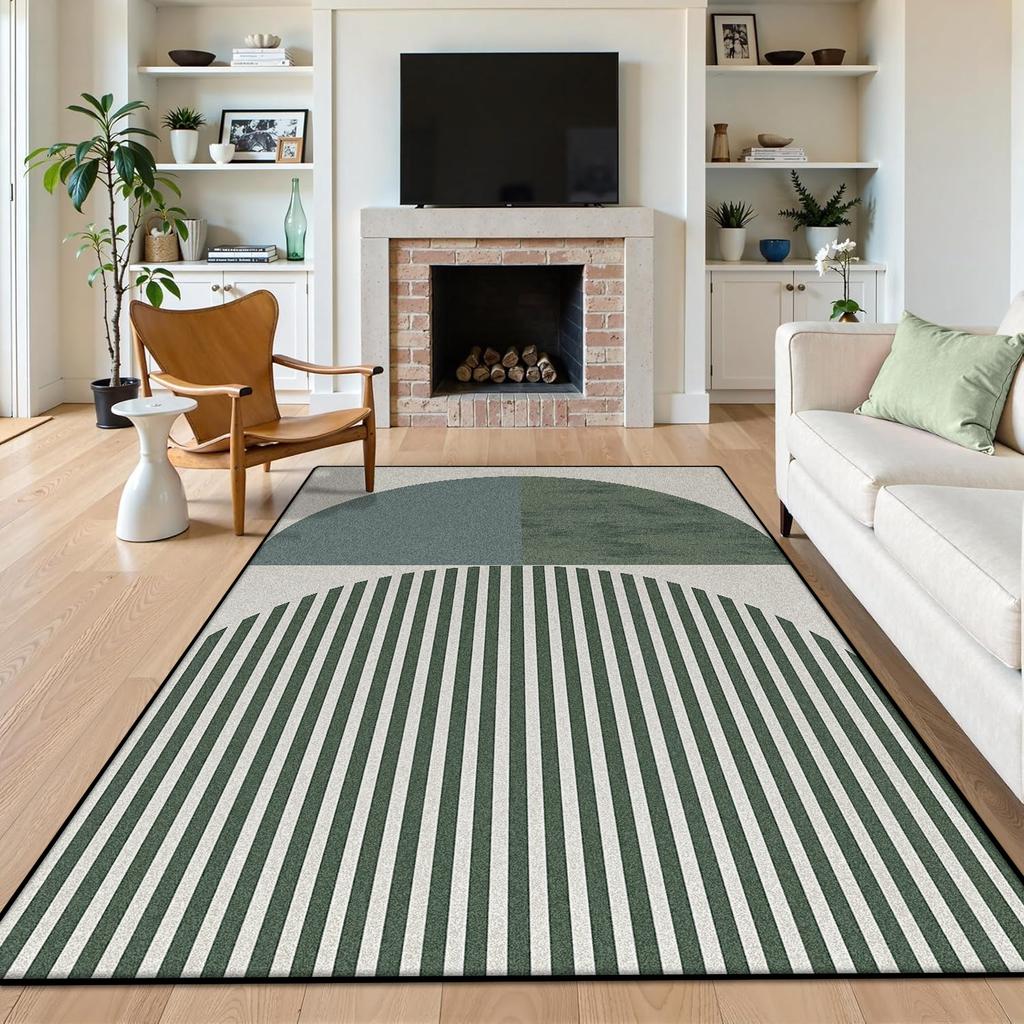 Modern Geometric Carpet Large Area Anti-fouling Short Velvet Nordic Household Bedroom Mat Non-slip Living Room Sofa Rug Office