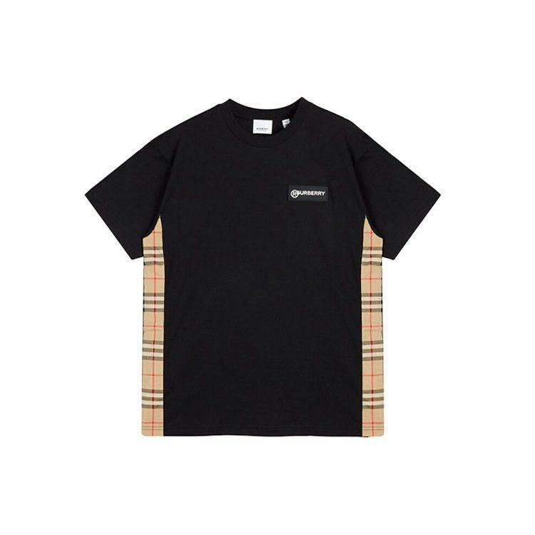 Burberry Drop Shoulder Sleeve T Shirt Women's Black 80245451