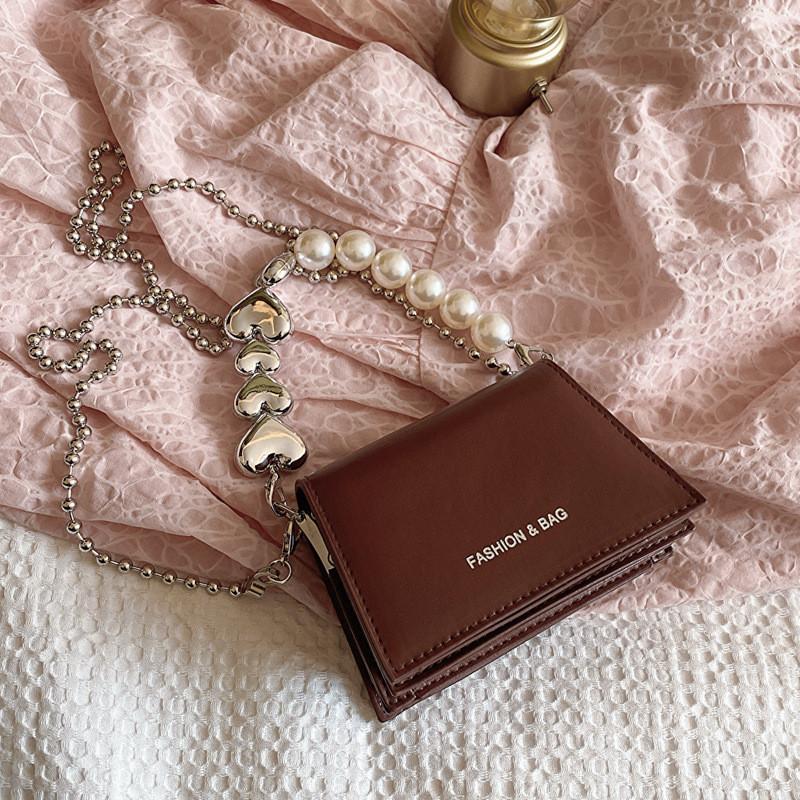 Mini Summer Fashion Chain Crossbody Bag Stylish Pu Leather Casual Shoulder Bag