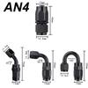 10FT 3M AN6 AN8 Car Fuel Hose Oil Gas Cooler Hose Line Pipe Tube Stainless Steel Braided Inside CPE Rubber + 10 End Adapters