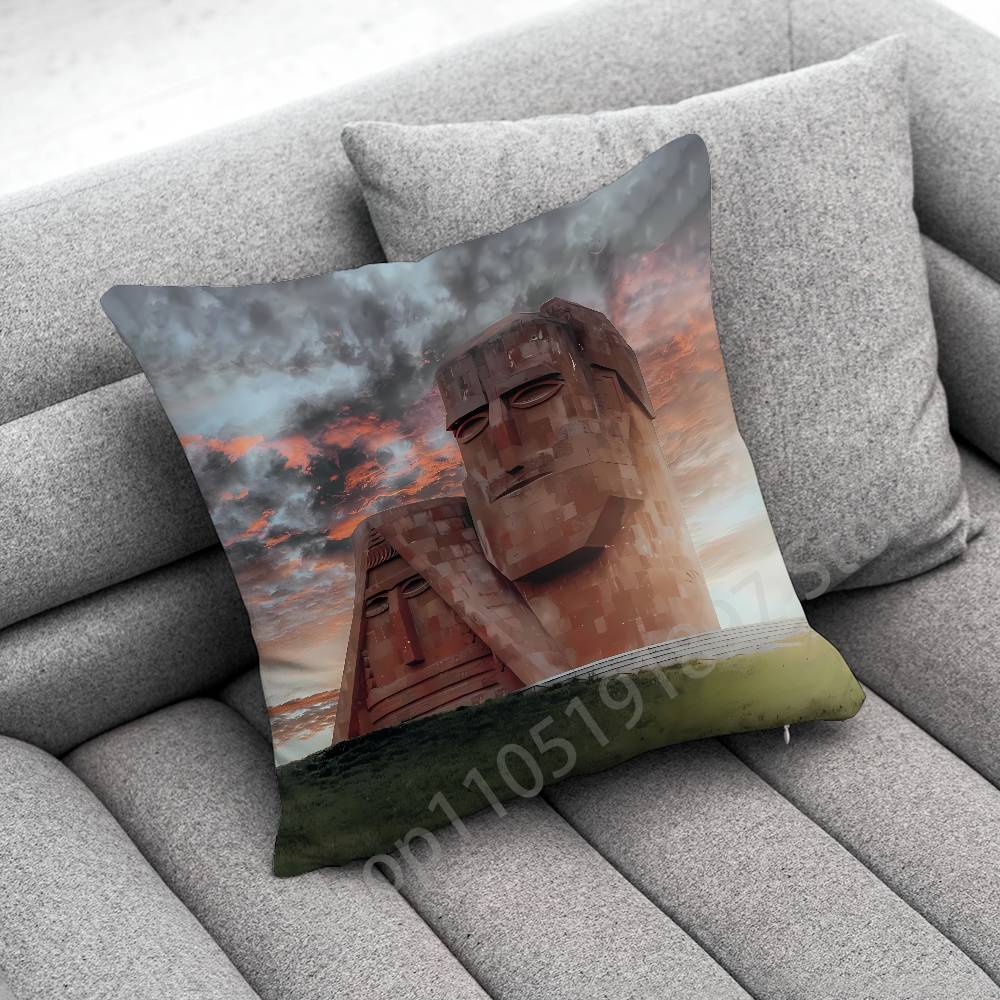 Armenia Flag Passport Logo Throw Pillow Case For 45x45cm 40x40cm 30x30cm 50x50cm 55x55cm Square Home Pillowcase Case