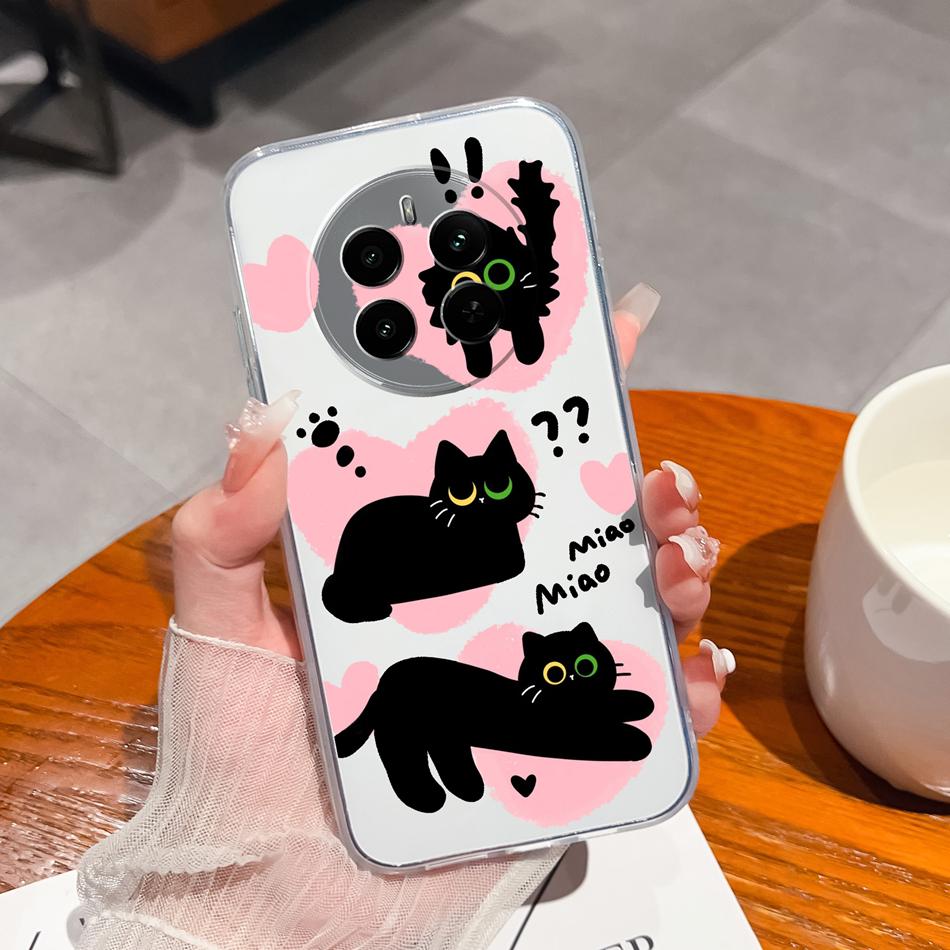 For Oppo Realme 12 Pro Plus Case For Realme12 4G 5G Phone Cover Cute Anime Transparent Soft Slim Protective Bumper Funda Coque