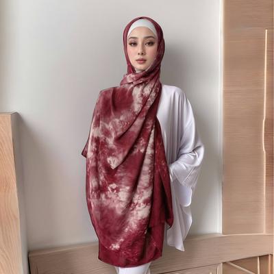 New Gradient Color Breathable Scarf Muslim Long Scarves Turban Shawl Print Cotton Arab Headscarf Head Wraps Indonesian Hijabs