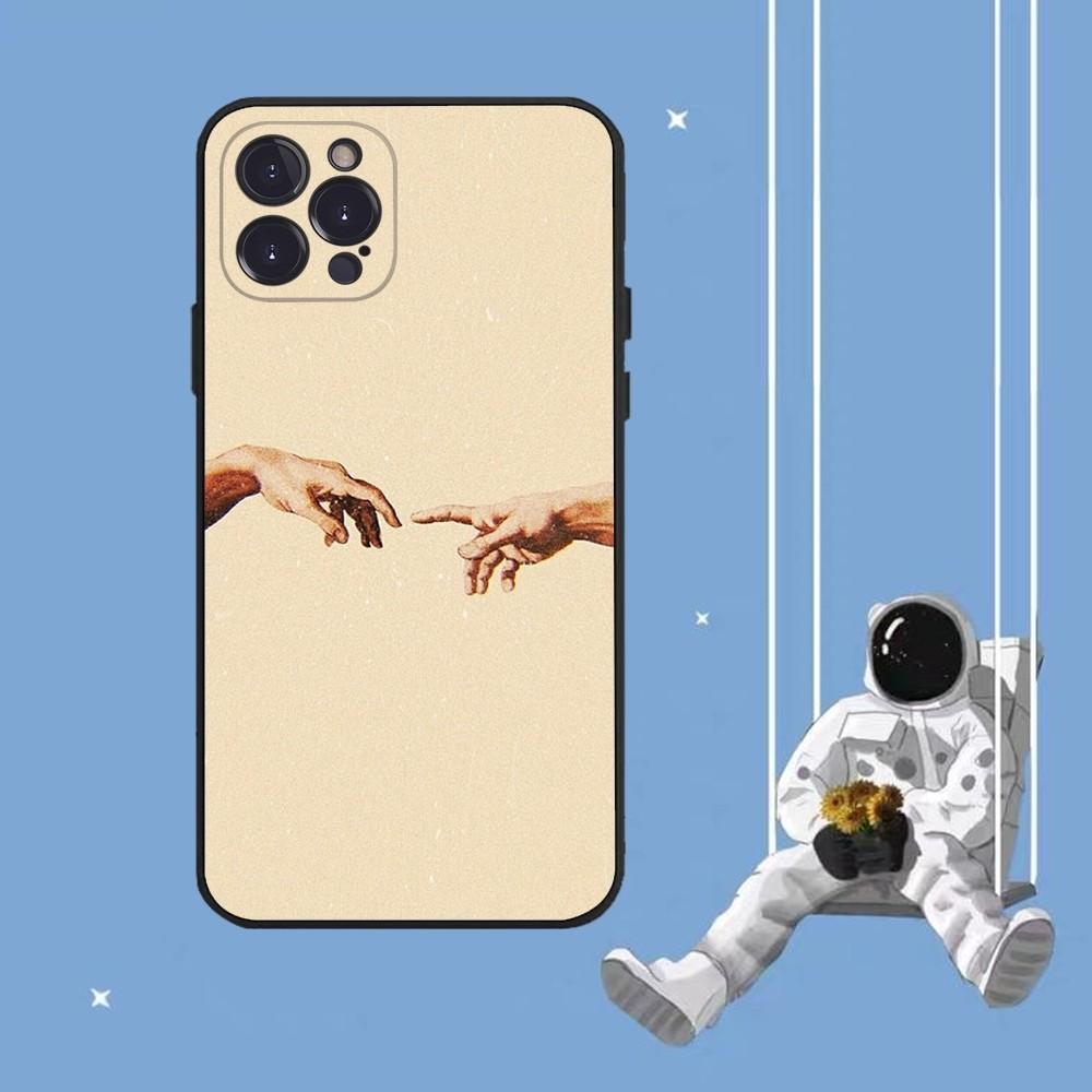 Creation of Adam Phone Case For iPhone 14 11 12 13 Mini Pro XS Max Cover 6 7 8 Plus X XR SE 2020 Funda Shell