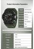 Sanda Dual Display Waterproof Sports Watch: Trendy & Unique Design