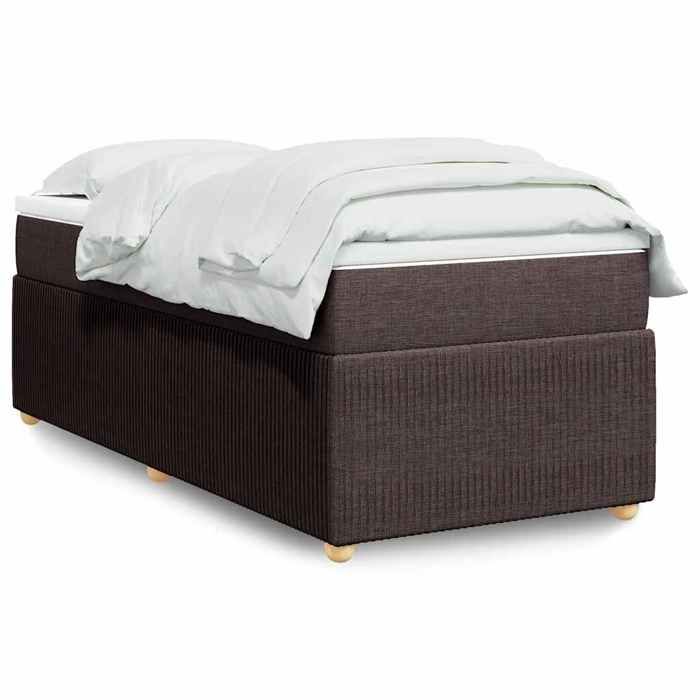 Exclusive House - Slatted Bed Base with Mattress Dark Brown 90x200 Cm