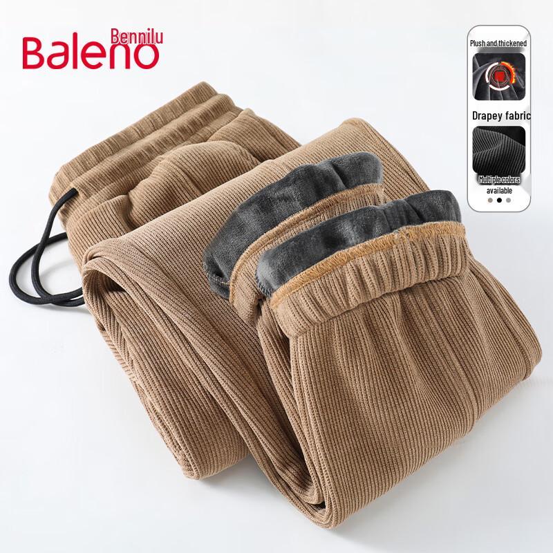

Baleno Men s Winter Chenille Fleece Lined Jogger Pants L