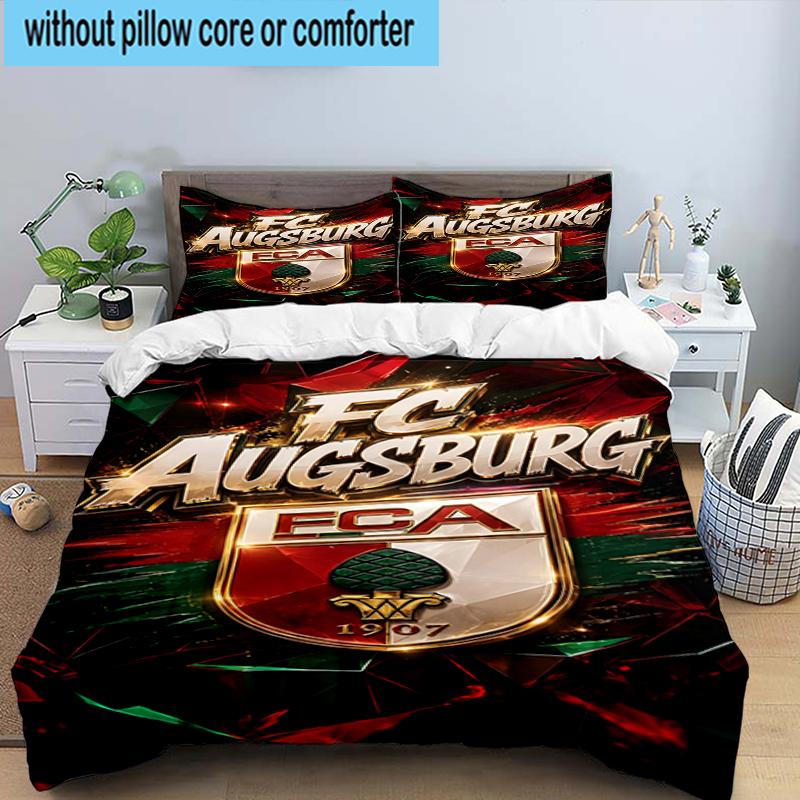 3PCS Augs-burg Crest Bedding Set,Including 1pc Duvet Cover And 2pcs Pillowcases Perfect for Bedroom, Dormitory, Fan Christmas Gift