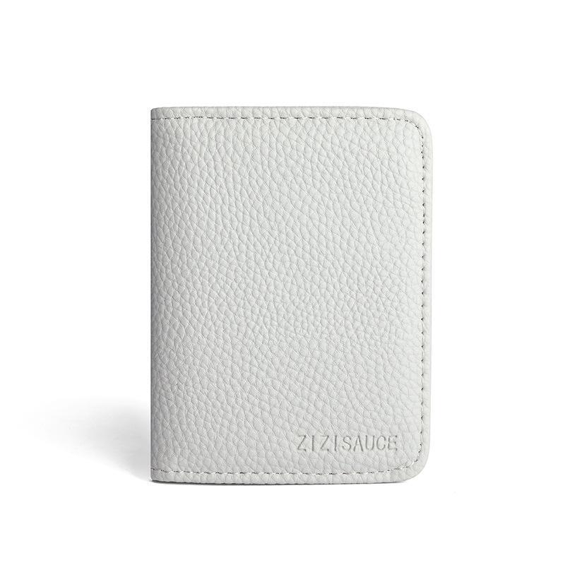 Multi-card Slot Solid Color Portable PU Leather Card Case Universal Bank Credit Card ID Bus Card Holder Travel Organizer Wallets