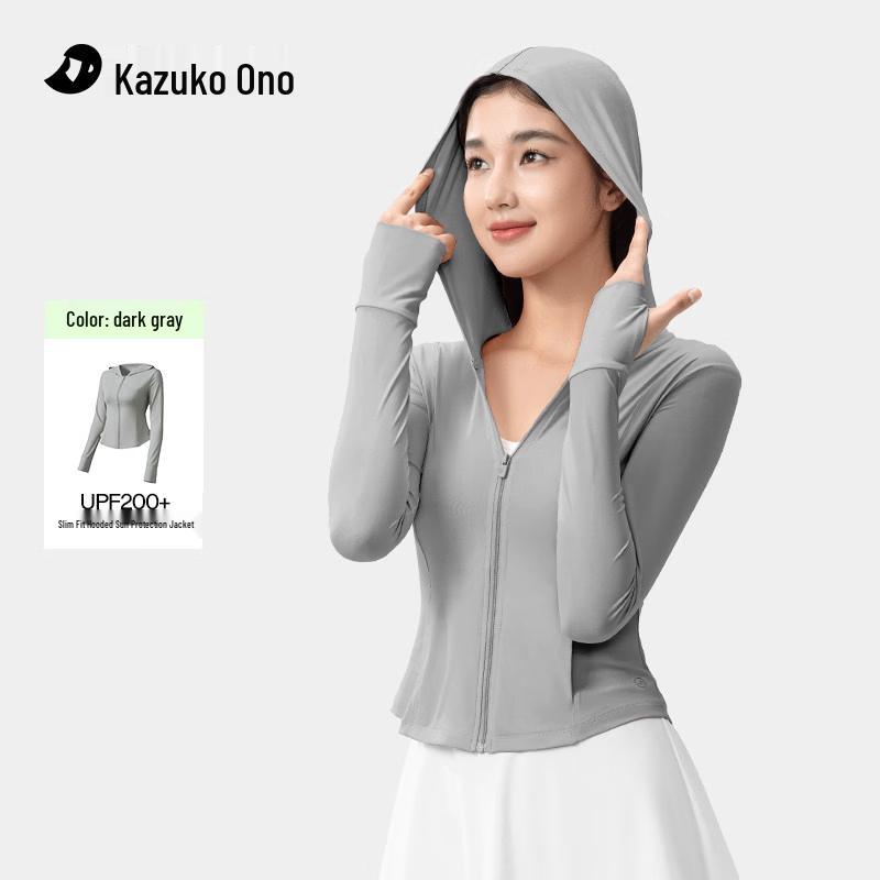 Women s Hooded UV Protection Ice Silk Sun Jacket L