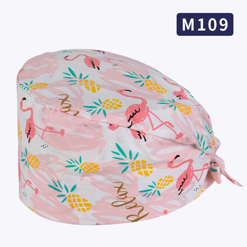 Unisex All-Cotton Printed Surgical Cap for Medical and Food Services