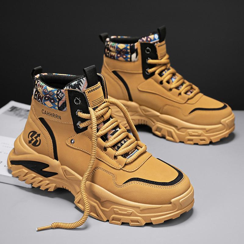 Fashion CYYTL Mens Boots Ankle Cowboy Combat Winter Tactical Motorcycle Chelsea Leather Casual Shoes Work Outdoor Hiking Designer Luxury