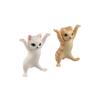 PVC Cat Pen Holder Cartoon Car Cat Ornaments Small Cat Statue Cat Miniatures  Gift Toys