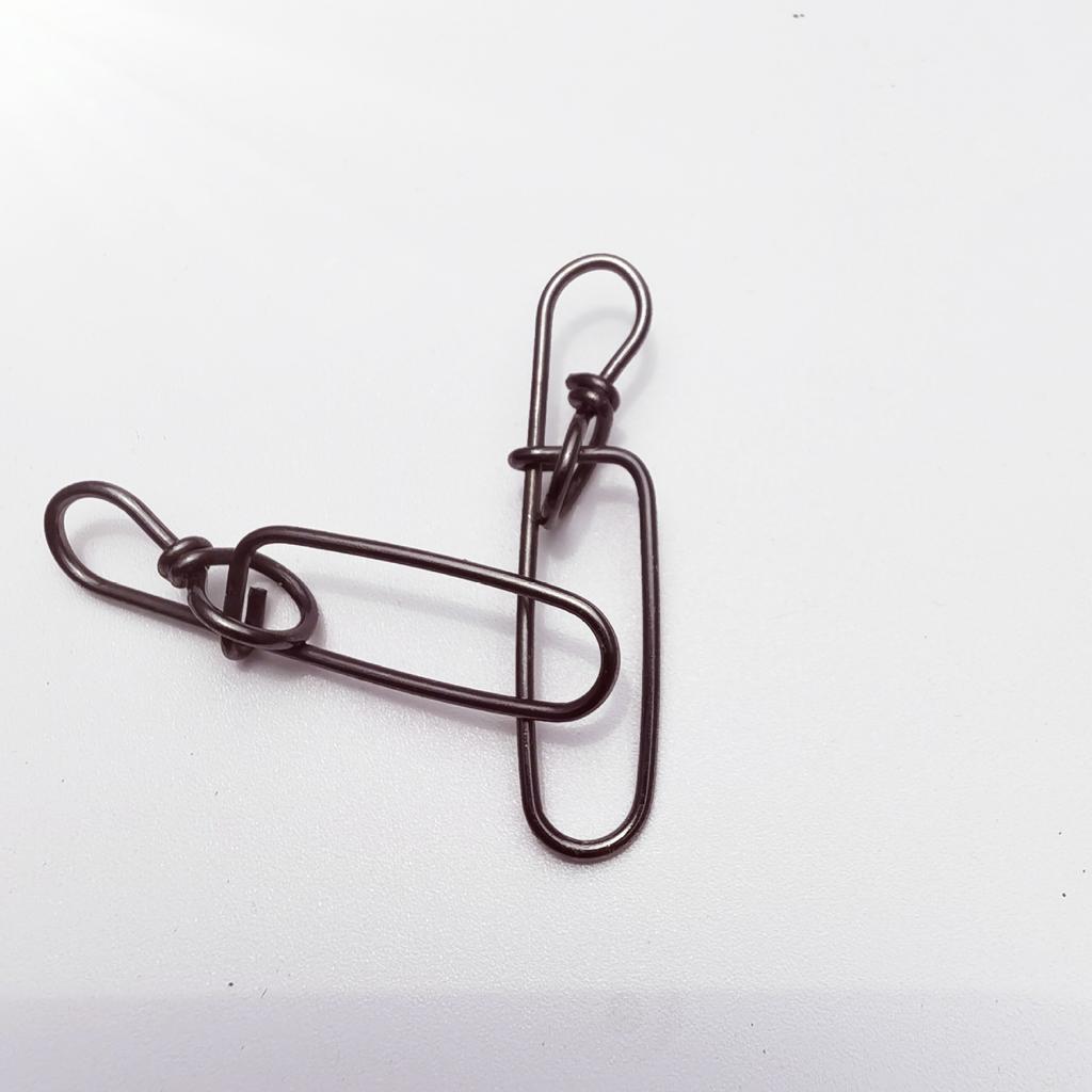 Stainless Steel Double Insurance Inside Lock Pin Quick Ringlock for Hard Soft Lure Bait Saltwater Fishing Connector