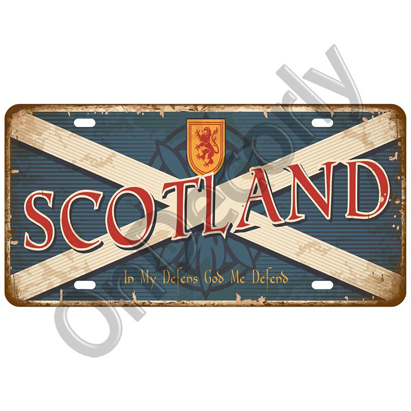 Retro Nationell Flagga Dekorativ Tallrik Vintage Plack Metallskylt Väggdekor Konst Hem För Bar Pubdekor Målning Man Cave Poster