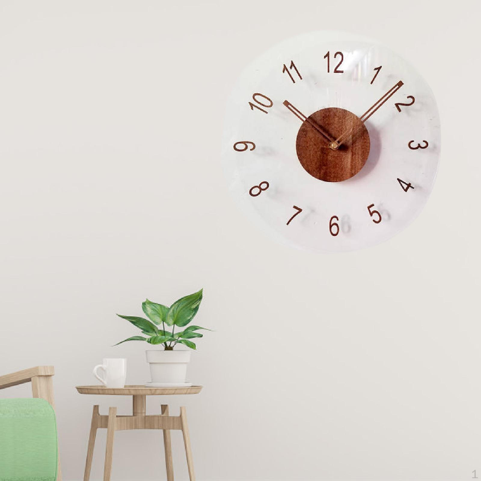 

Настенные часы креативный подарок на новоселье декоративные современные для кухни офиса гостиной Brown 12 Number