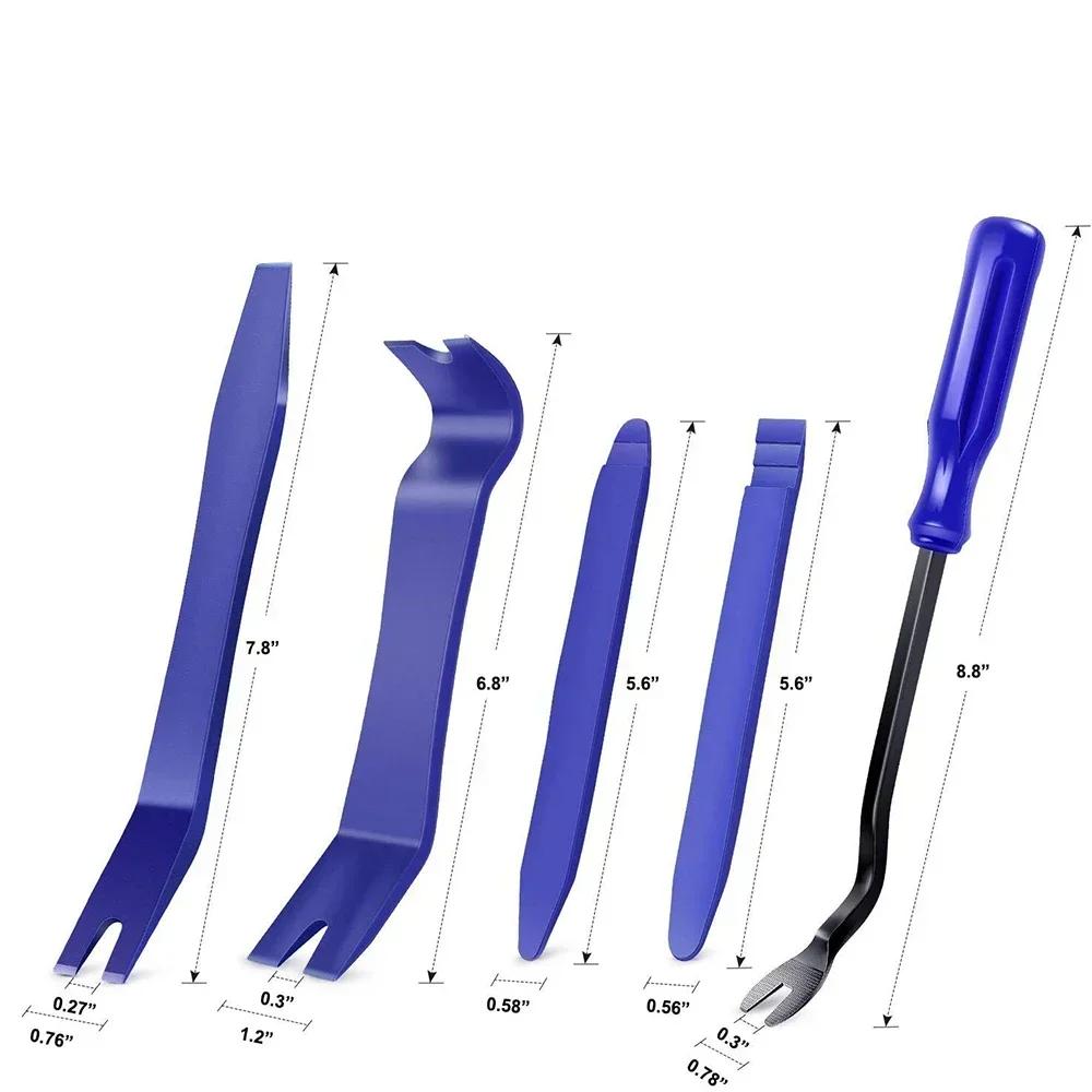 5PCS Car Stereo Trimming and Removal Tool Kit Door Panel and Audio Dashboard Scratch Resistant Warp Plate