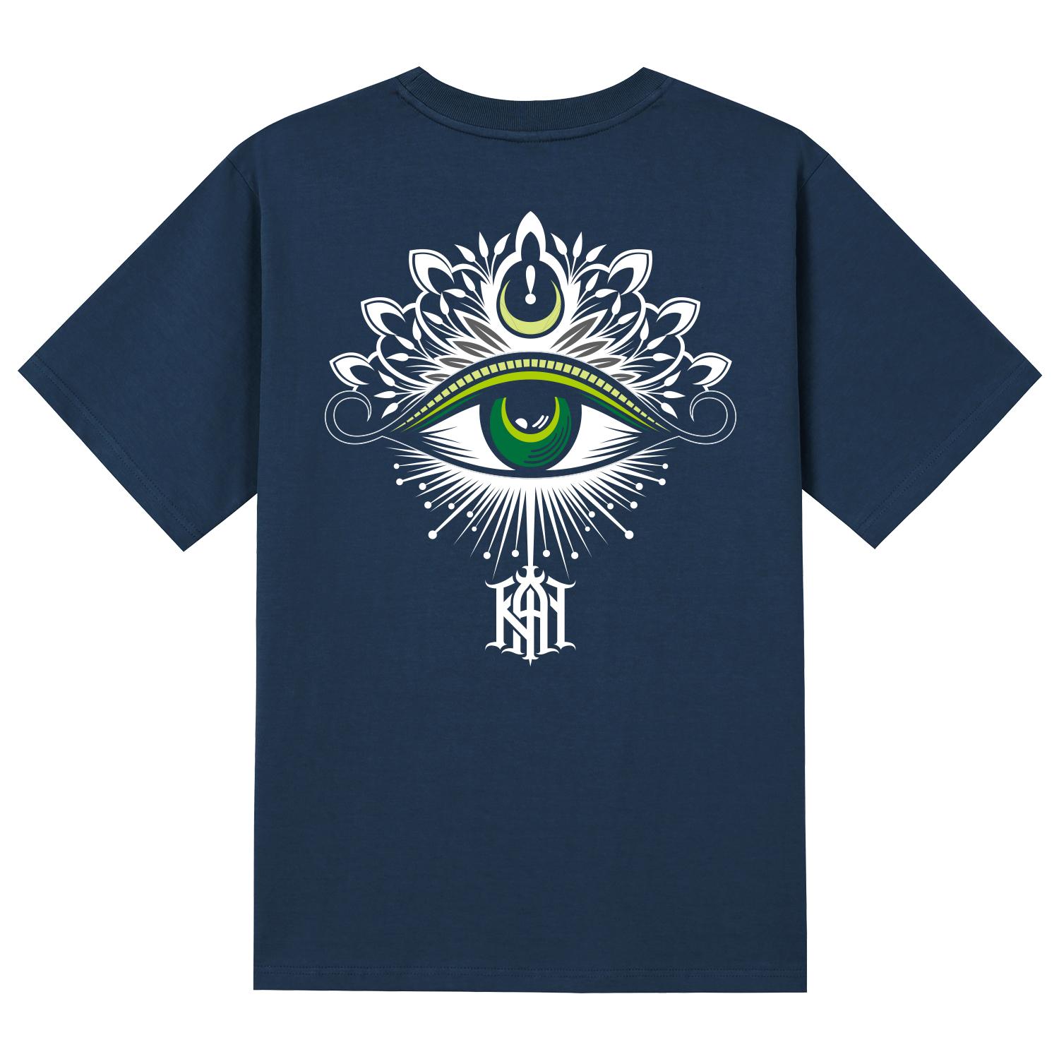 Khan 6312 Ktn0120 Eye Of Horus Short Sleeve T-Shirt - Navy Navy/S