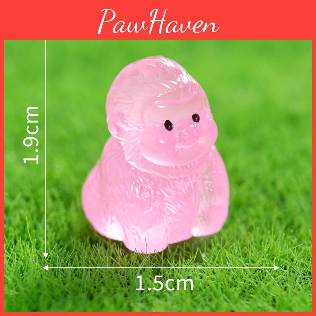 Animal Resin Noctilucent Gorilla Figurine With Multicolor For Decoration Home