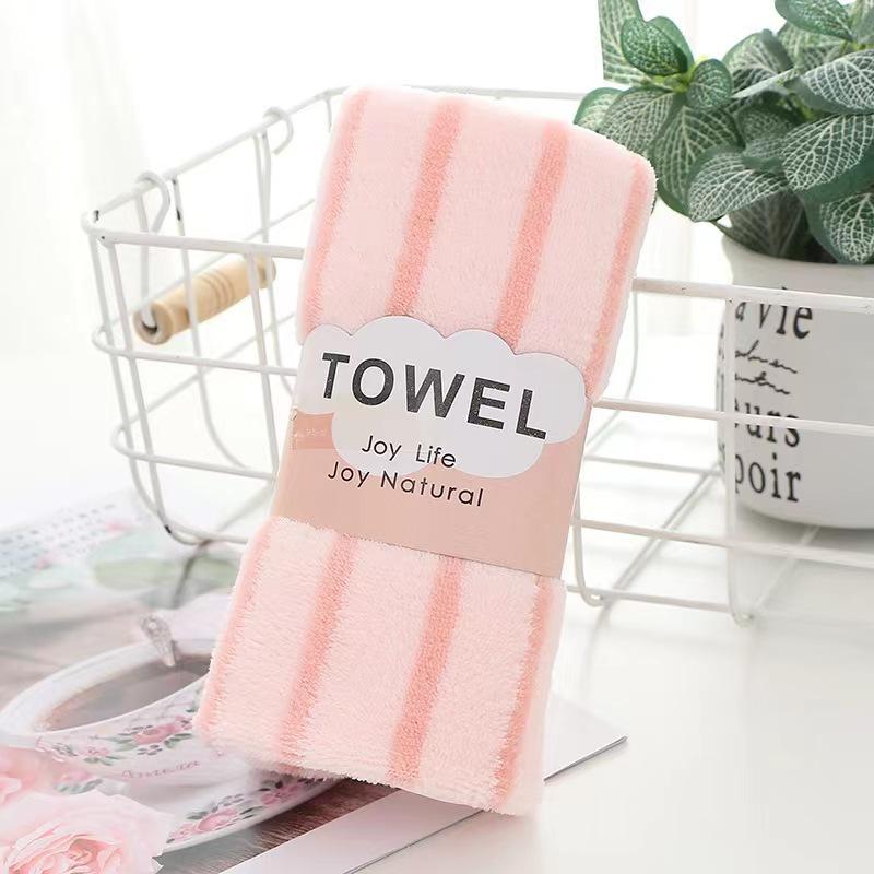 [5 packs of single 30 * 60cm] High-density coral fleece towels are soft and absorb water without shedding hair