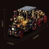 Retro Mechanical Steam Cars MOC Building Blocks Steampunk Locomotive Train Model Bricks Toys Desktop Decoration Adult  Gifts