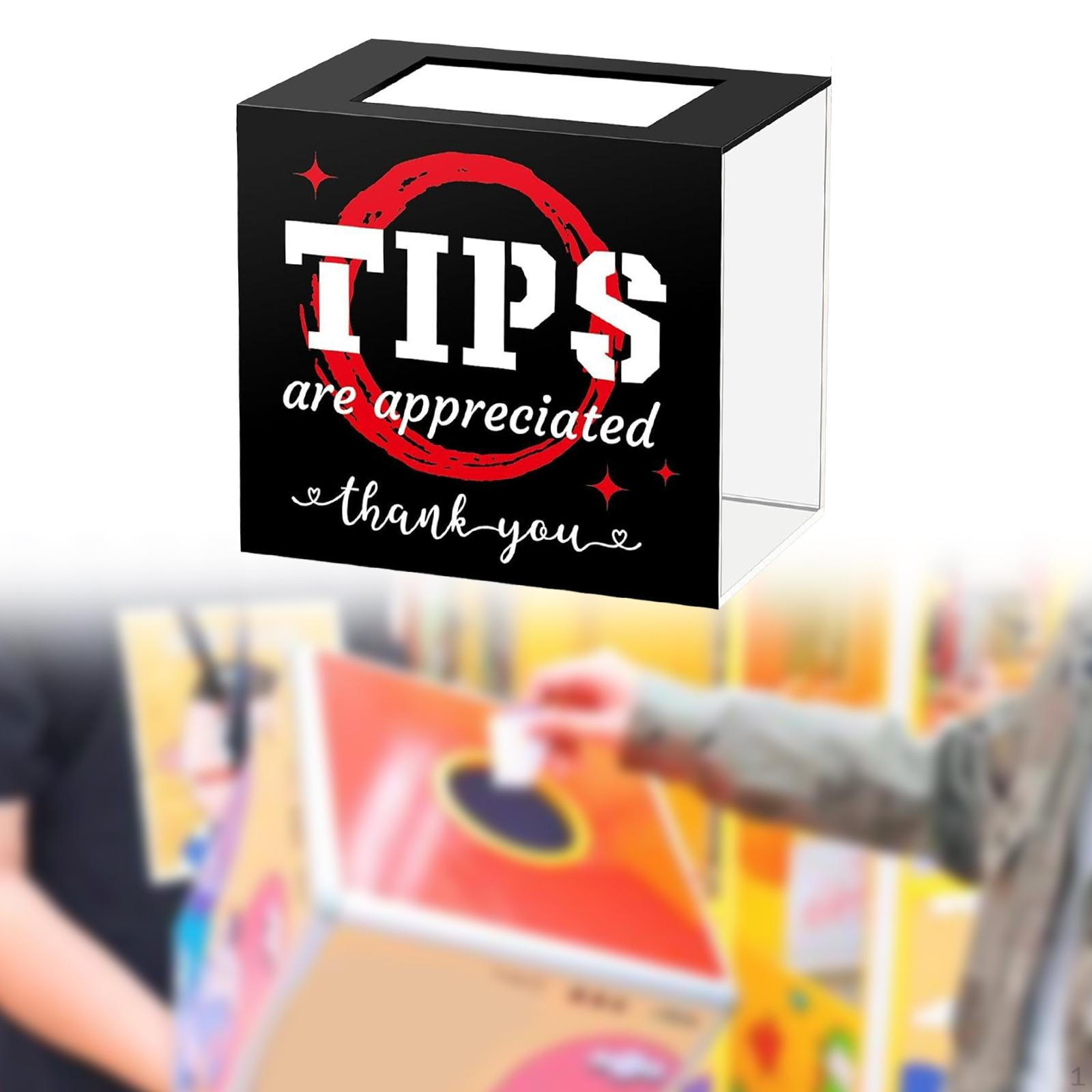 

Акриловый ящик для сбора средств для бармена, многофункциональный, для комментариев и голосования Black Red