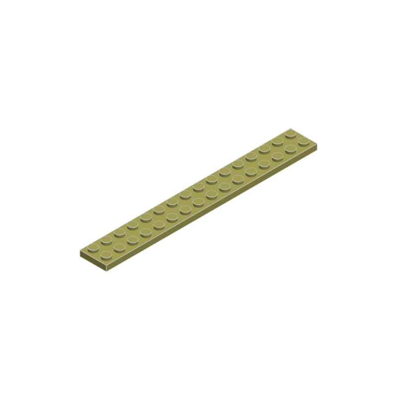 High-Quality 50g/11PCS 4282 Thin Blocks Plate 2x16 Base Plate Works With featuring Block Moc Colour City Accessories Parts