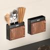 Wutuo Wall-Mounted Walnut Chopstick Holder